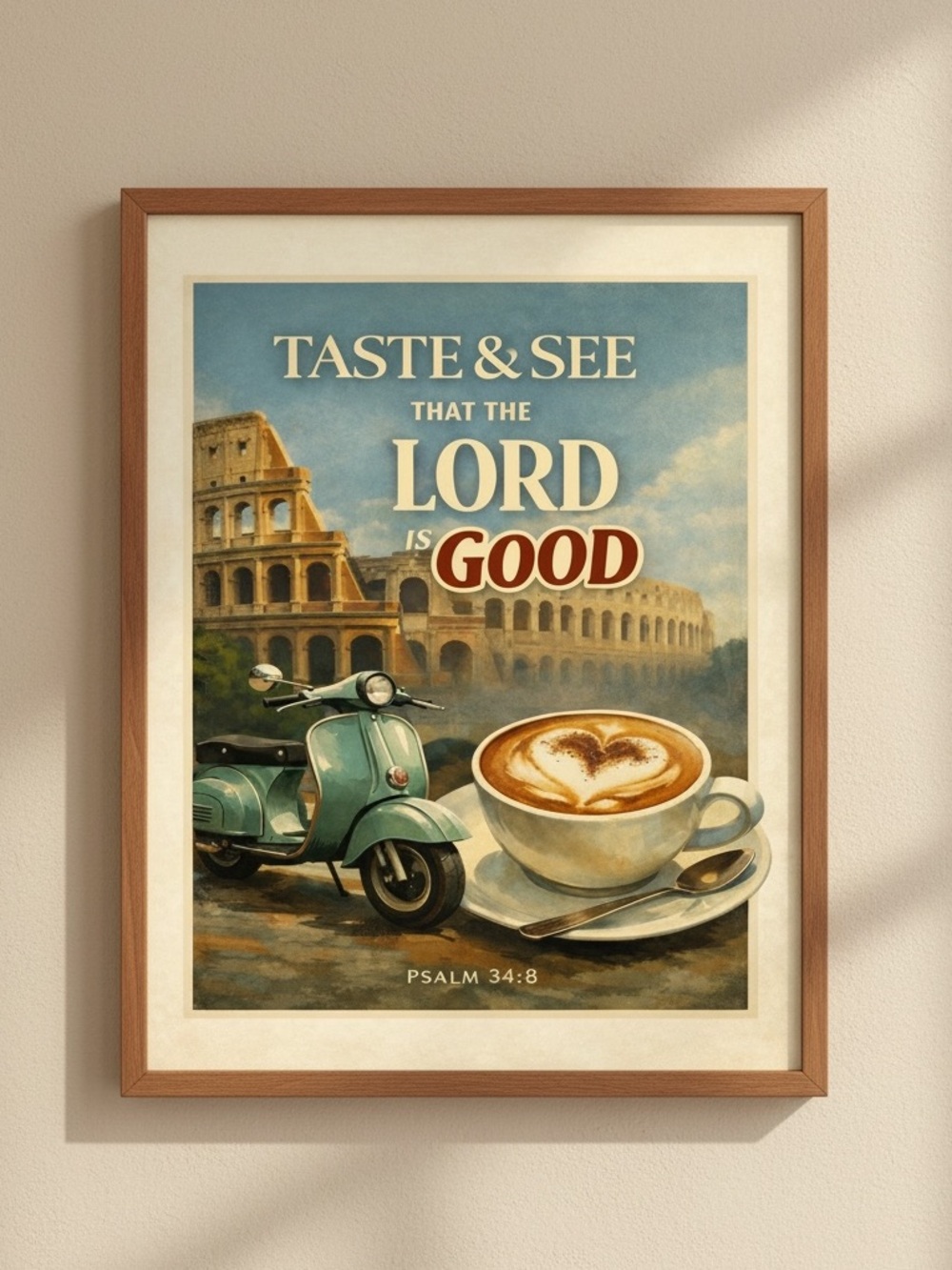 DDS Art Print, 8x10, Bible Verse, Paper Print, Unframed, Travel Series